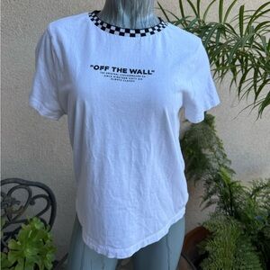 Vans White Graphic Women's Top